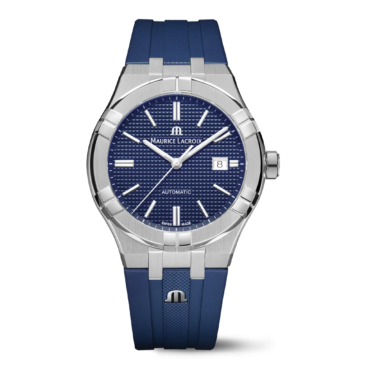 Maurice Lacroix AIKON Automatic Date 42mm Blue Dial Men's Watch AI6008-SS000-430-4