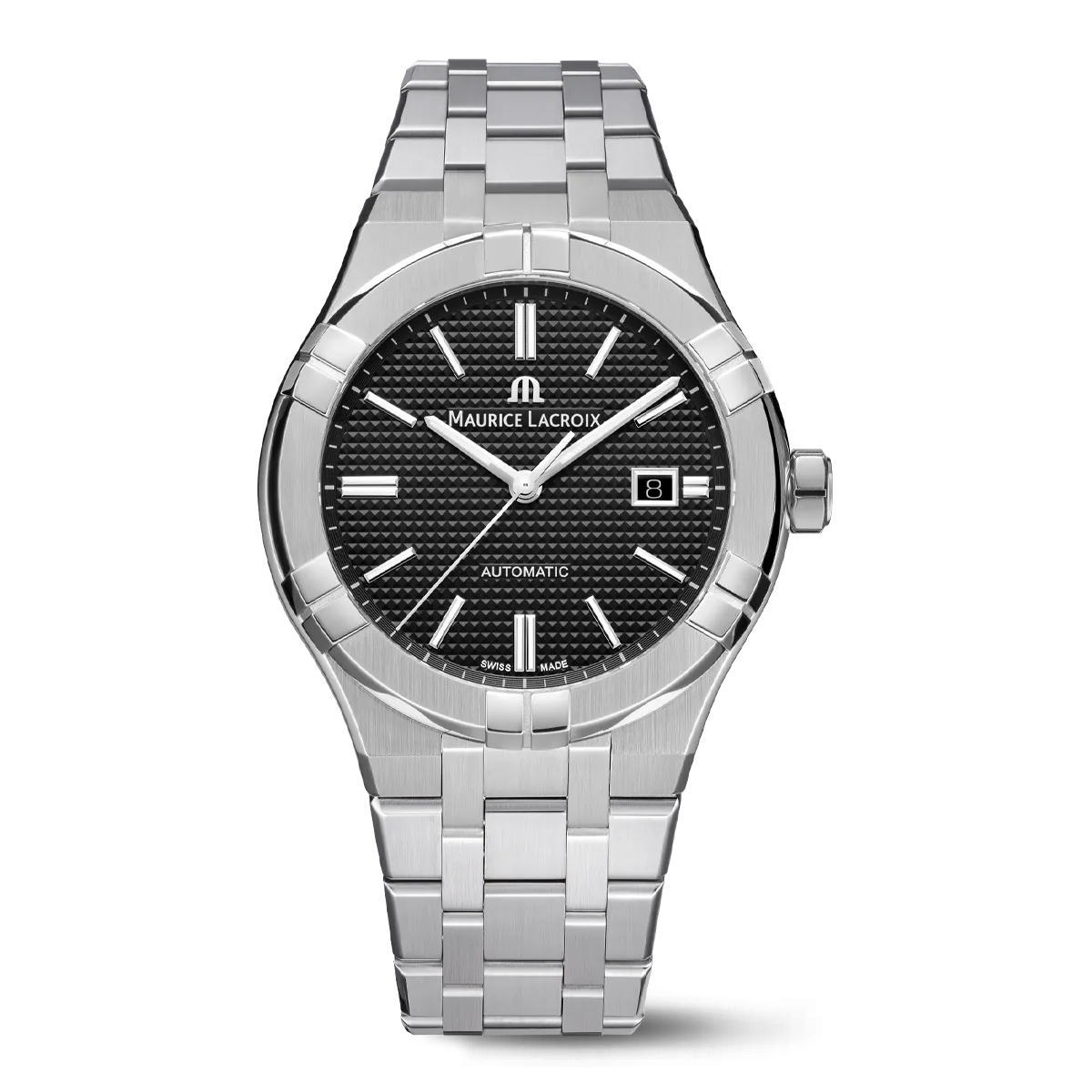 Maurice Lacroix AIKON Automatic Date 42mm Black Dial Men's Watch AI6008-SS002-330-1