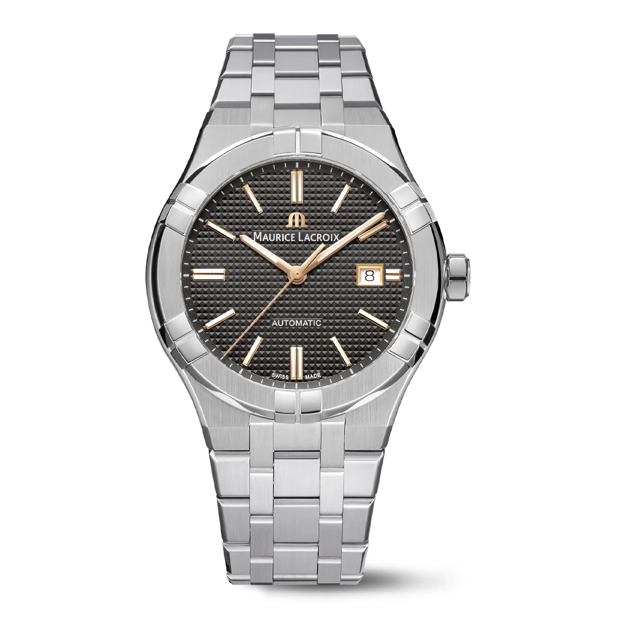 Maurice Lacroix AIKON Automatic Date 42mm Anthracite Dial Men's Watch AI6008-SS002-331-1