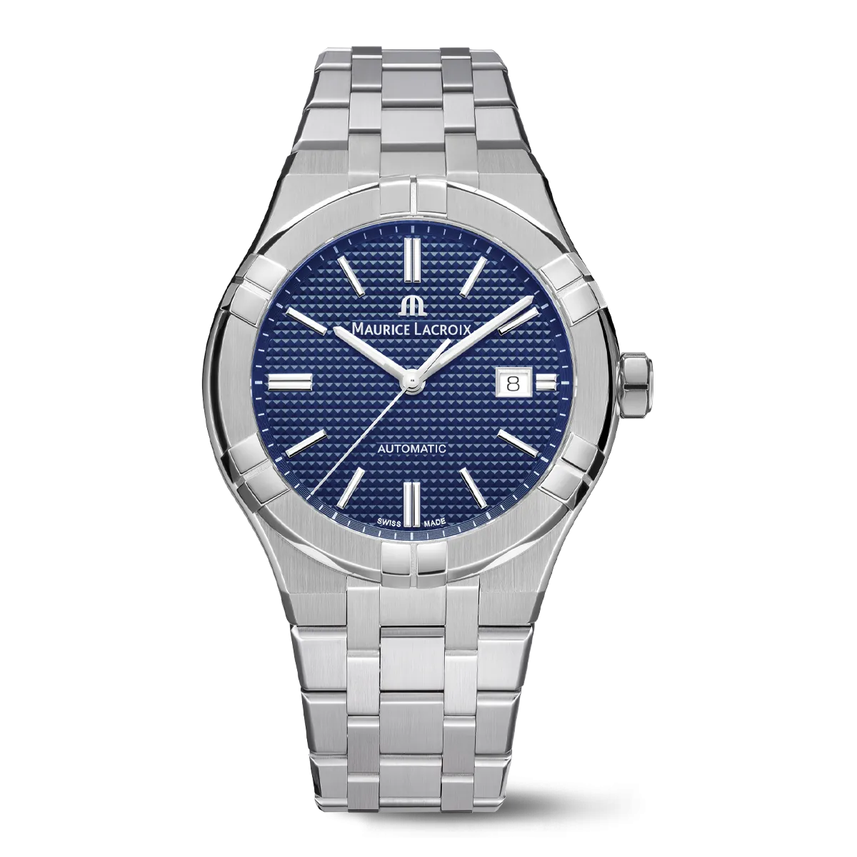 Maurice Lacroix AIKON Automatic Date 42mm Blue Dial Men's Watch AI6008-SS002-430-1