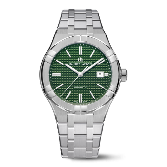 Maurice Lacroix AIKON Automatic Date 42mm Green Dial Men's Watch AI6008-SS002-630-1