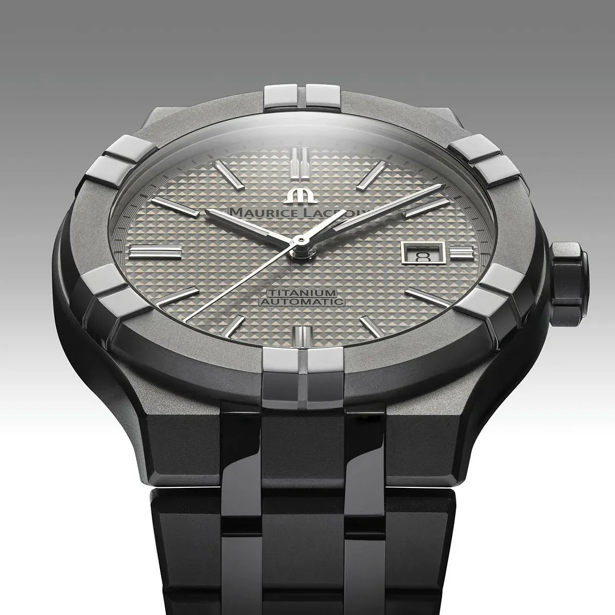 Maurice Lacroix AIKON Automatic Titanium 42mm Grey Dial Men's Watch AI6008-TT032-230-1