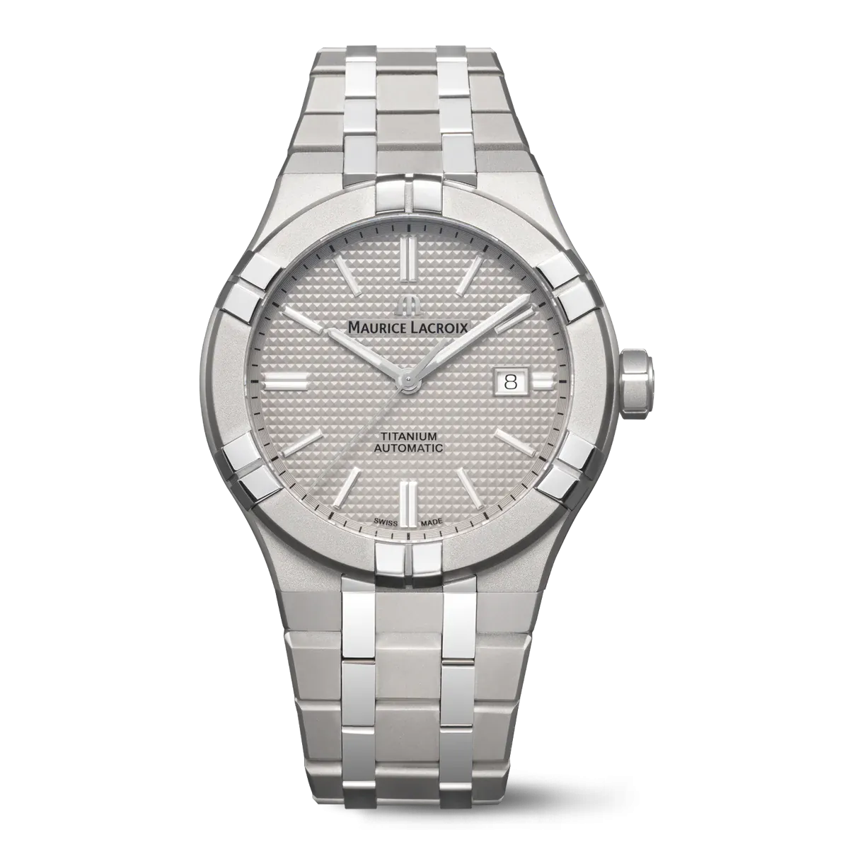 Maurice Lacroix AIKON Automatic Titanium 42mm Grey Dial Men's Watch AI6008-TT032-230-1