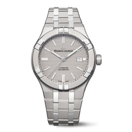 Maurice Lacroix AIKON Automatic Titanium 42mm Grey Dial Men's Watch AI6008-TT032-230-1
