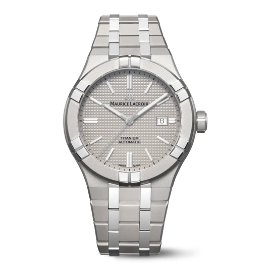 Maurice Lacroix AIKON Automatic Titanium 42mm Grey Dial Men's Watch AI6008-TT032-230-1