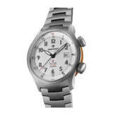 Bremont Altitude MB Meteor Orange Barrel 42mm Brushed Silver Dial Men's Watch ALT42-MT-TI-SIOR-B