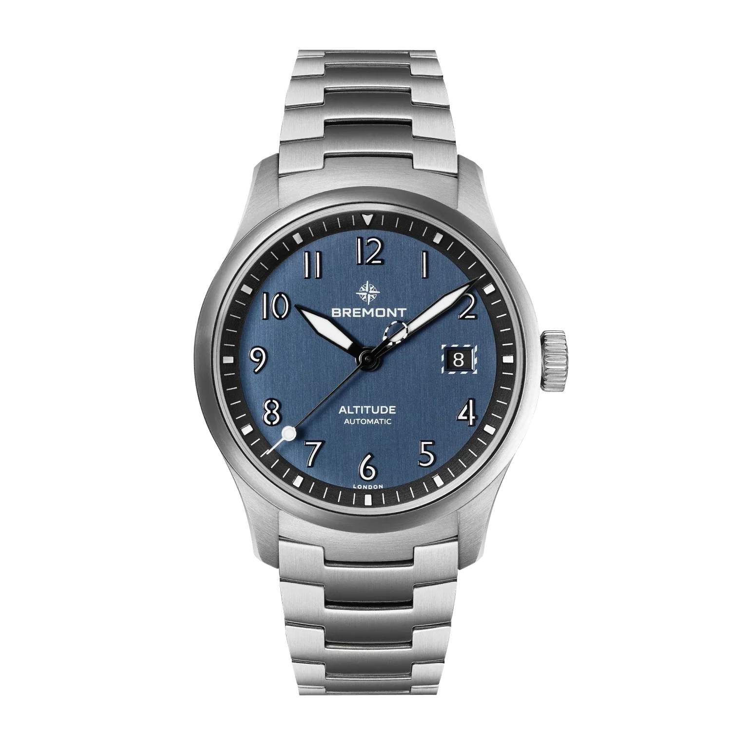 Bremont Altitude Date 39mm Blue Dial Men's Watch ALT39-DT-SS-BL-B