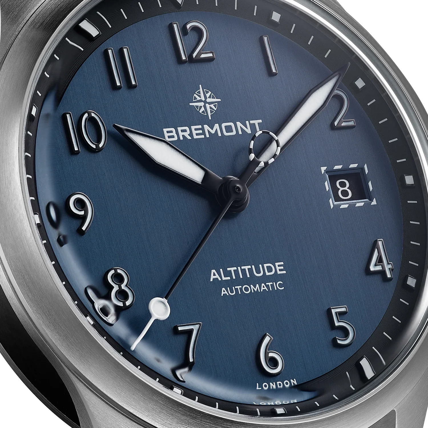Bremont Altitude Date 39mm Blue Dial Men's Watch ALT39-DT-SS-BL-B