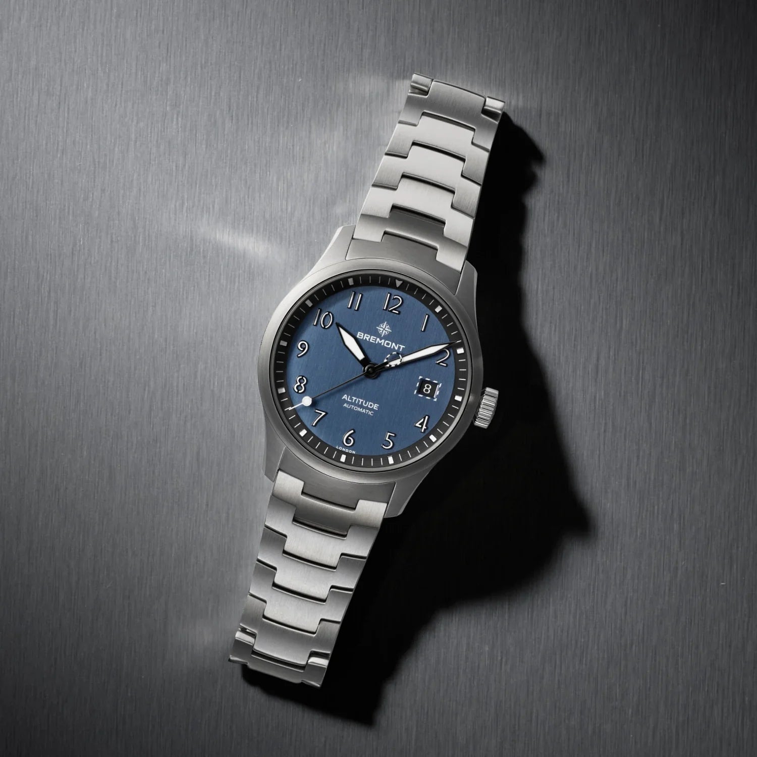 Bremont Altitude Date 39mm Blue Dial Men's Watch ALT39-DT-SS-BL-B