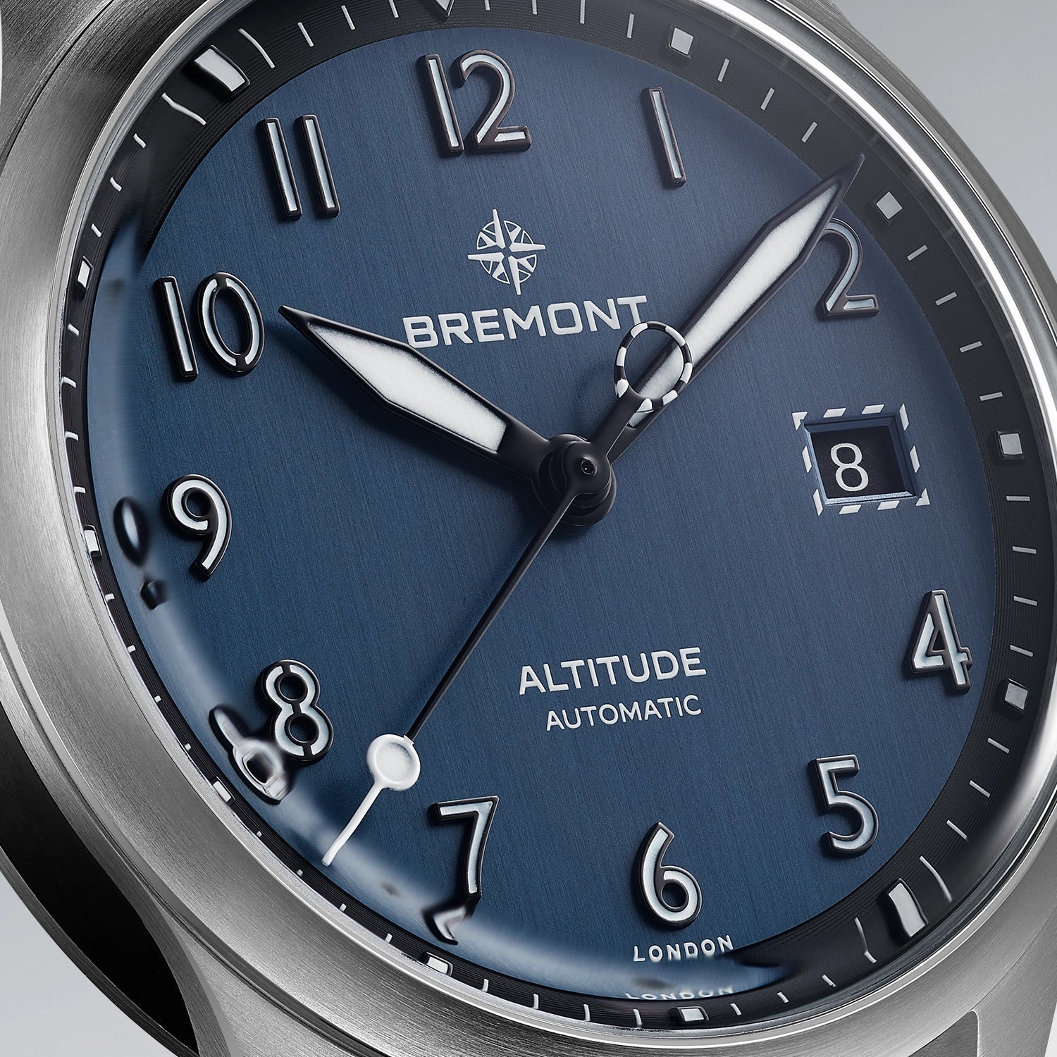 Bremont Altitude Date 39mm Blue Dial Men's Watch ALT39-DT-SS-BL-L-S