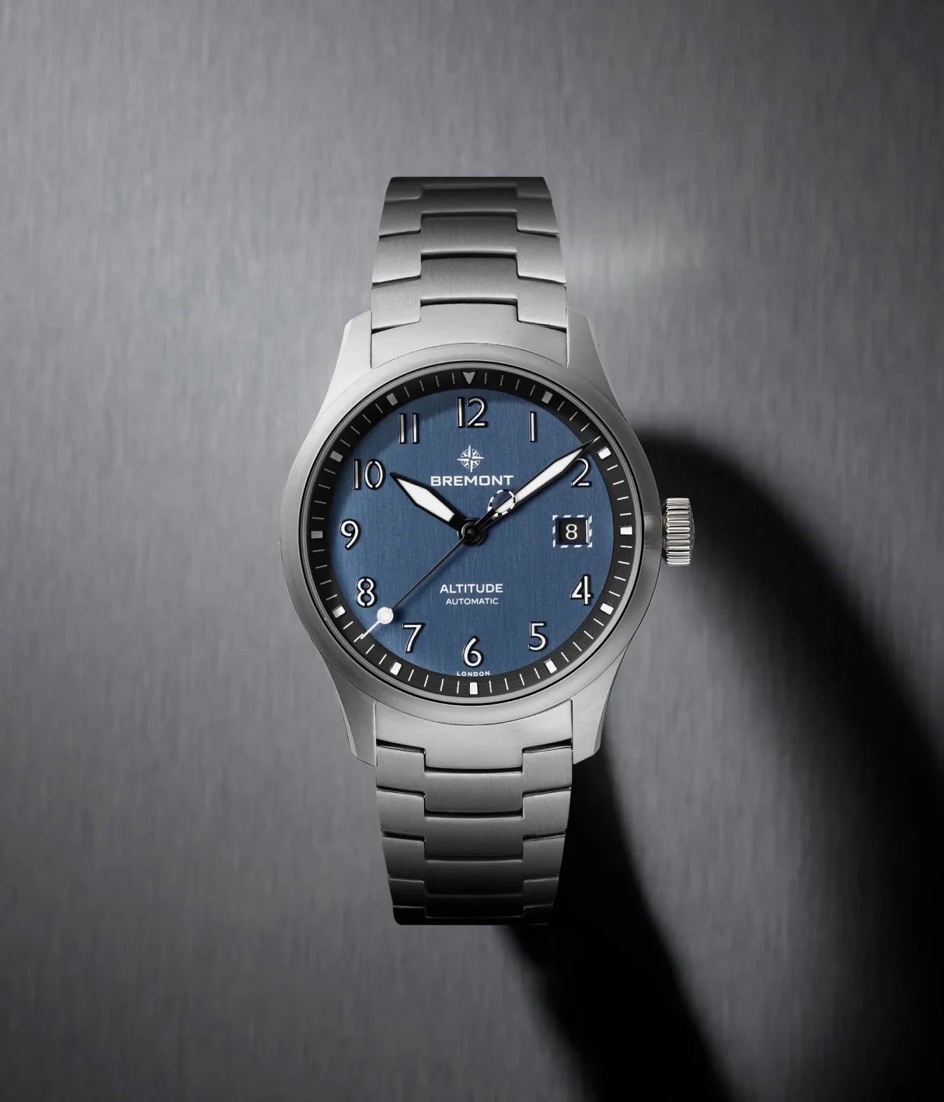 Bremont Altitude Date 39mm Blue Dial Men's Watch ALT39-DT-SS-BL-B