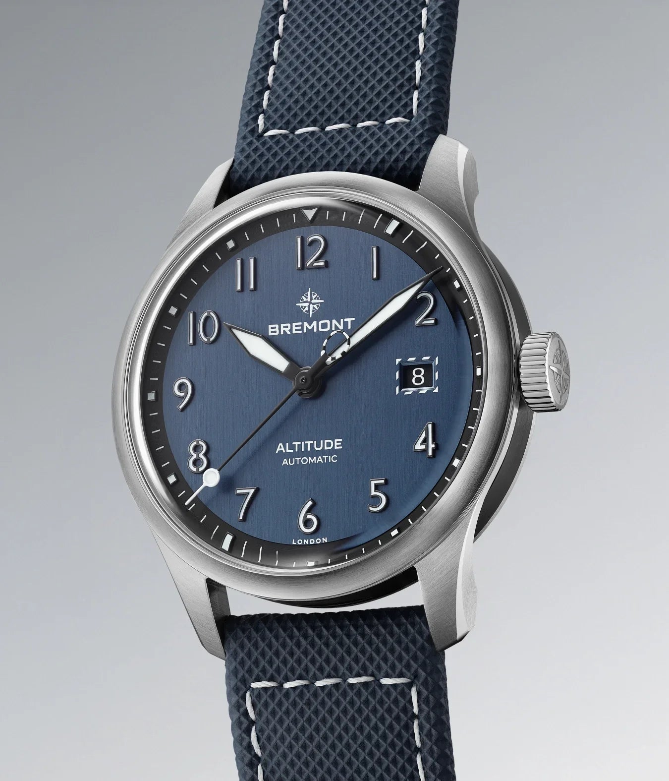 Bremont Altitude Date 39mm Blue Dial Men's Watch ALT39-DT-SS-BL-L-S