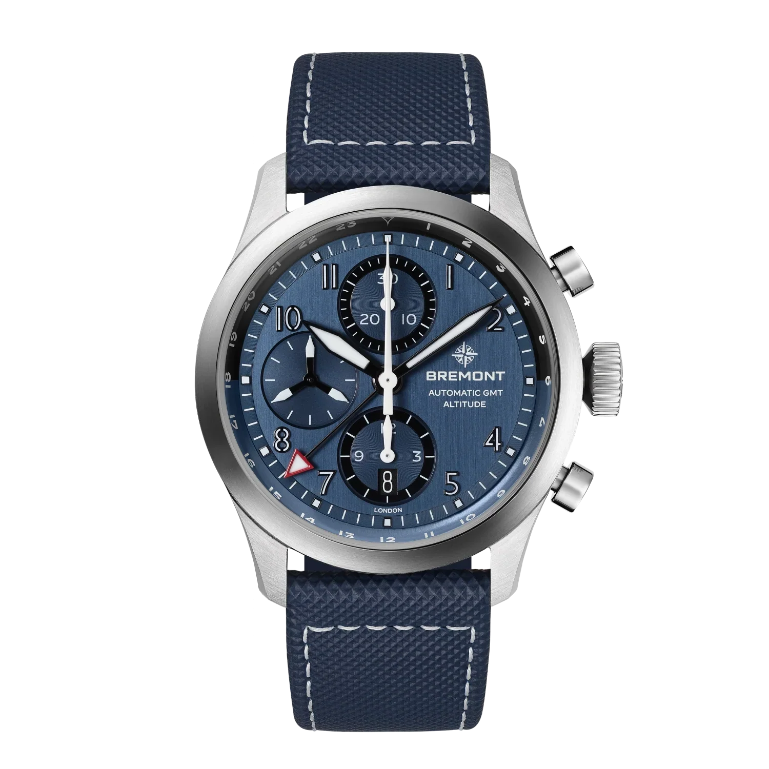 Bremont Altitude Chronograph GMT 42mm Blue Dial Men's Watch ALT42-CHR-G-SS-BL-L-S