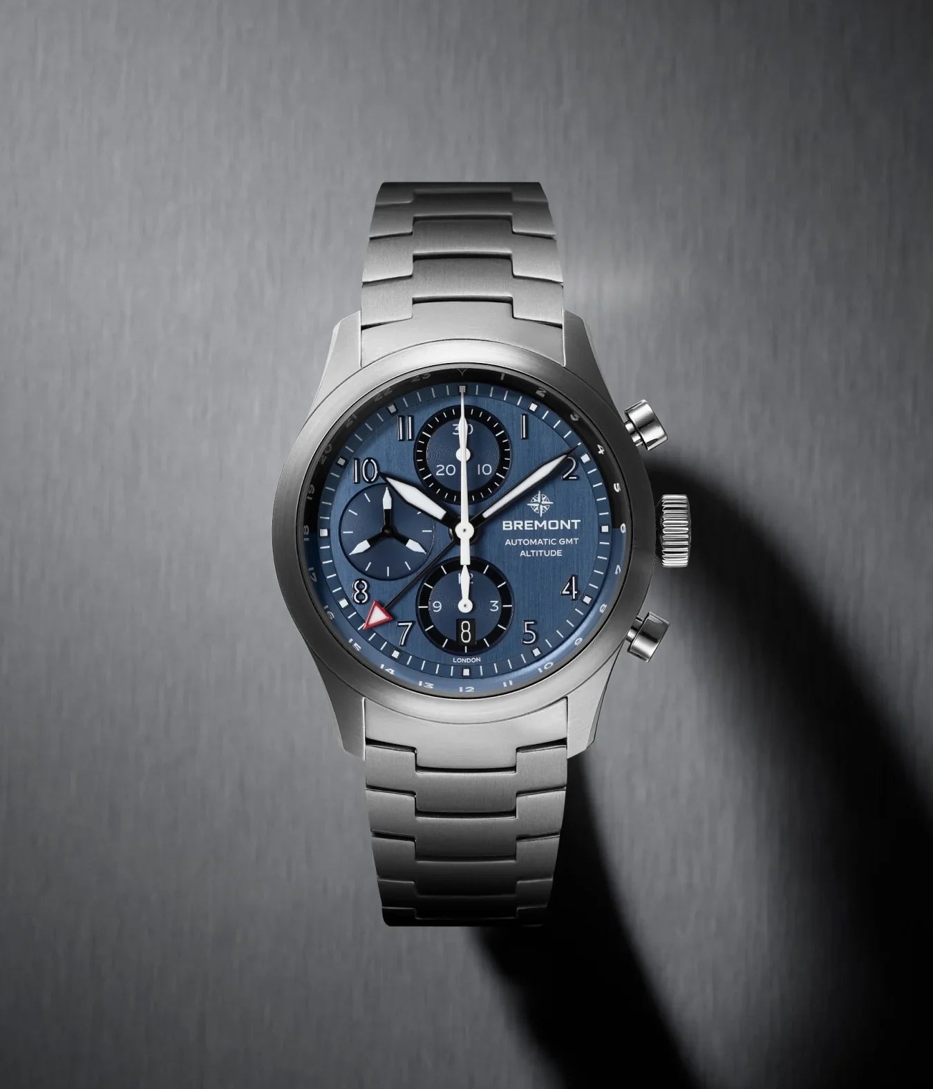 Bremont Altitude Chronograph GMT 42mm Blue Dial Men's Watch ALT42-CHR-G-SS-BL-B