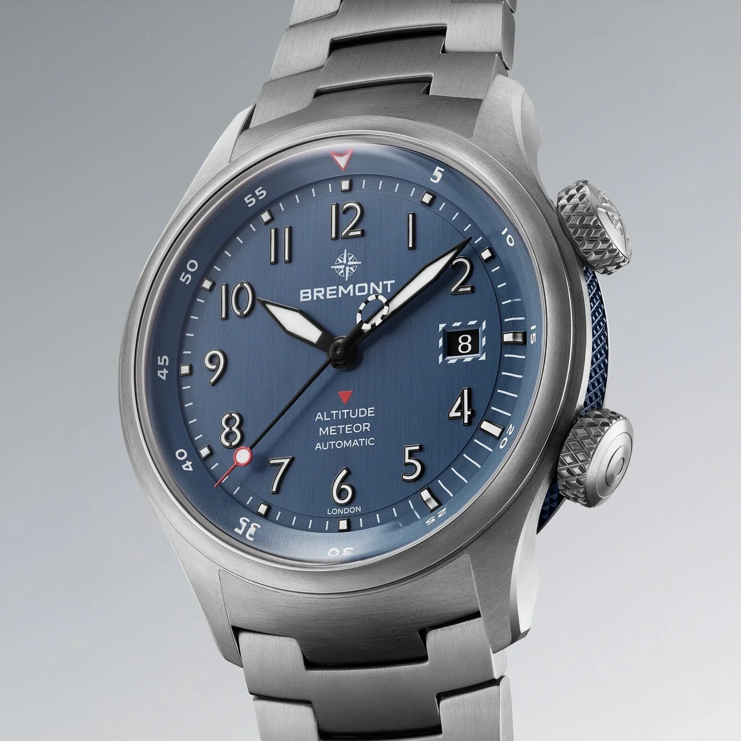 Bremont Altitude MB Meteor Blue Barrel 42mm Blue Dial Men's Watch ALT42-MT-TI-BLBL-B