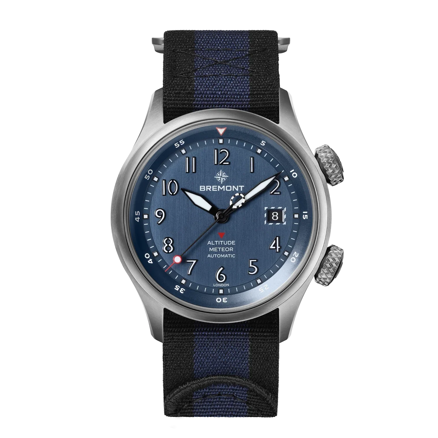 Bremont Altitude MB Meteor Blue Barrel 42mm Blue Dial Men's Watch ALT42-MT-TI-BLBL-N-S