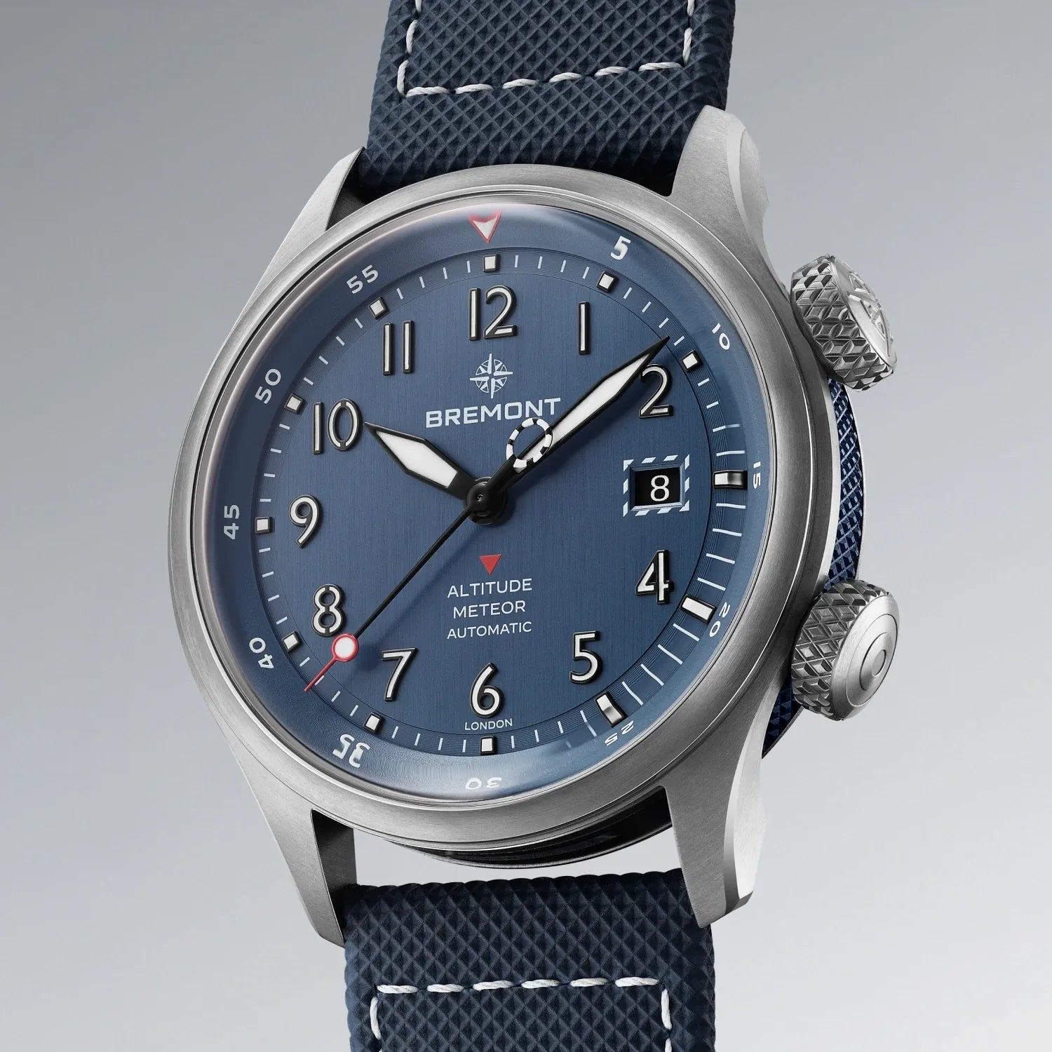 Bremont Altitude MB Meteor Blue Barrel 42mm Blue Dial Men's Watch ALT42-MT-TI-BLBL-L-S