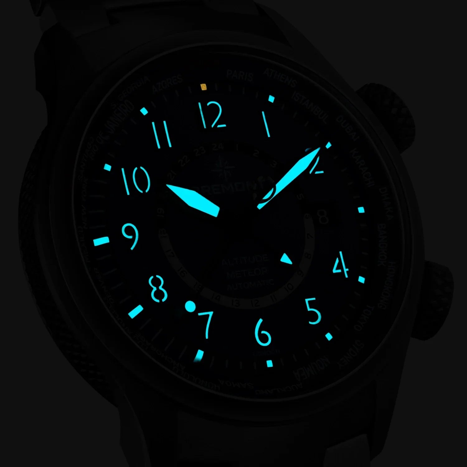Bremont Altitude MB Meteor Time Zones 42mm Air Force Blue Dial Men's Watch ALT42-MT-Z-TI-BLBL-B