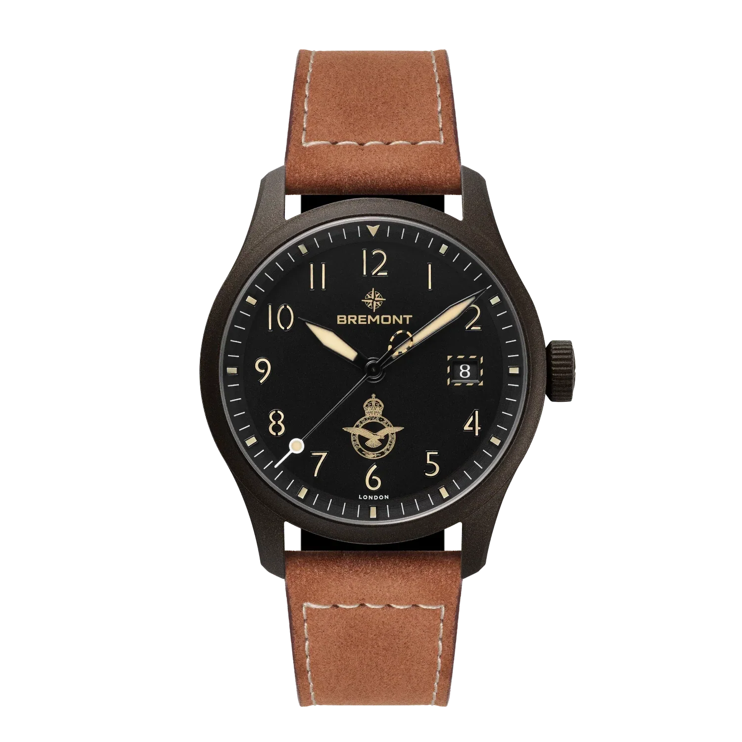Bremont HMAF Altitude Date 39mm Black Dial Men's Watch ALT39-DT-SSBC-HMAF-L-S