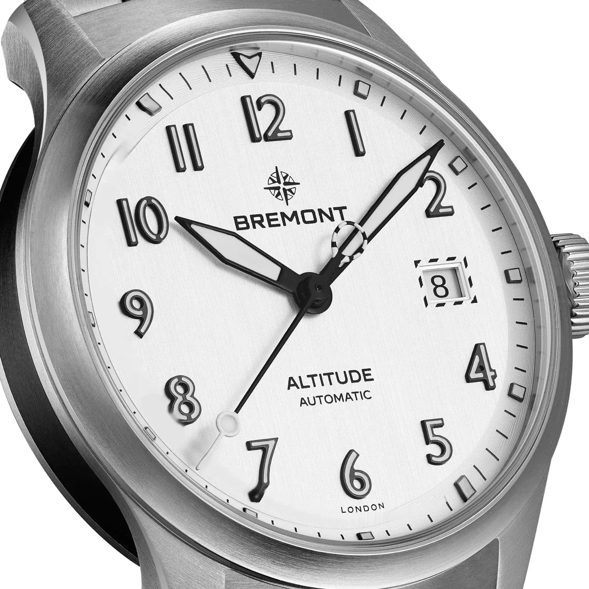 Bremont Altitude 39mm Date Brushed Silver Dial Men's Watch ALT39-DT-SS-SI-B