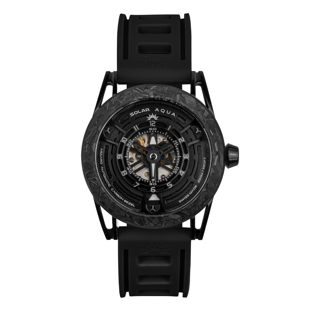 SOLAR AQUA Asgard Black 42mm Black Dial Men's Watch SA0040.0021