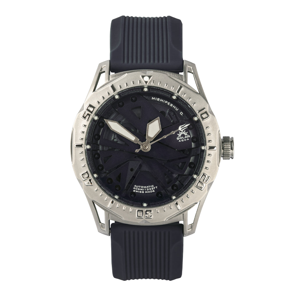 SOLAR AQUA Mishipeshu O. Blue Modern 40mm Blue Dial Men's Watch SA0050.0022
