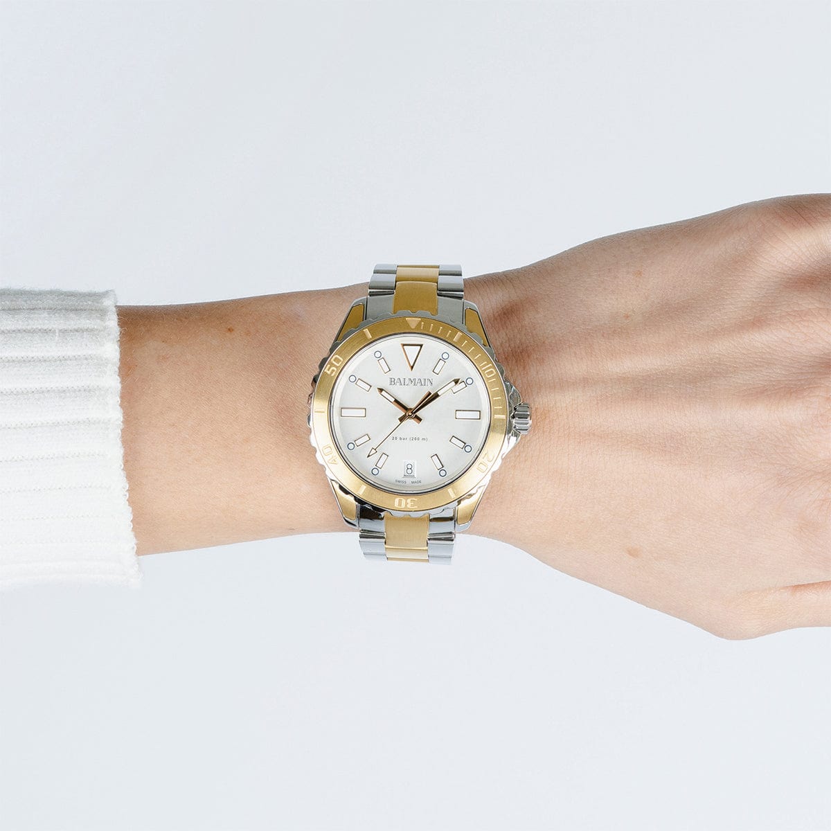 Balmain Ophrys 38.5mm Two-Tone Stainless Steel Women's Watch B43323925