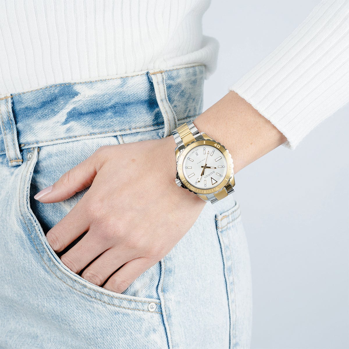Balmain Ophrys 38.5mm Two-Tone Stainless Steel Women's Watch B43323925