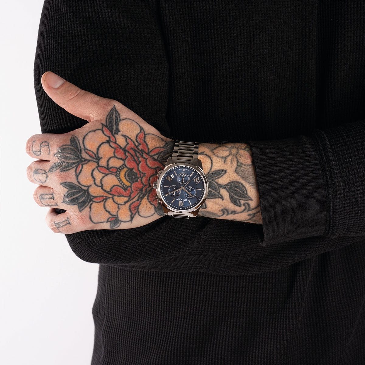 Balmain Madrigal 42mm Chronograph Blue Dial Men's Watch B74813392