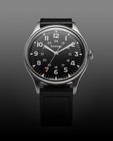 Benrus #3061 39.5mm Black Dial Men's Watch 3061-SS-B-039-01
