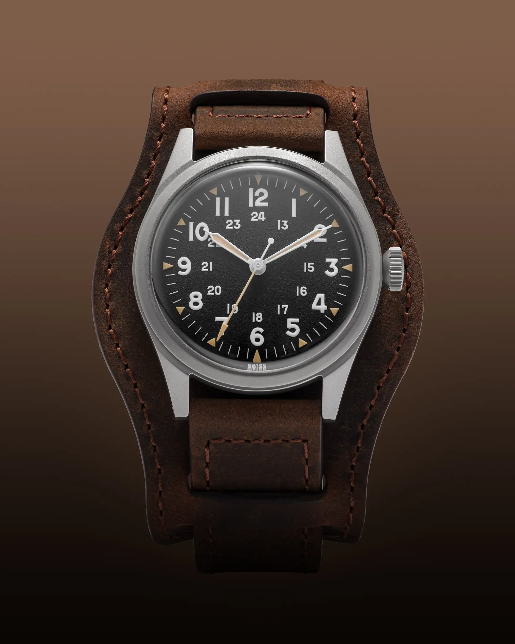 Benrus DTU-2A/P 34mm Black Dial Men's Watch DTU-SS-B-034-01