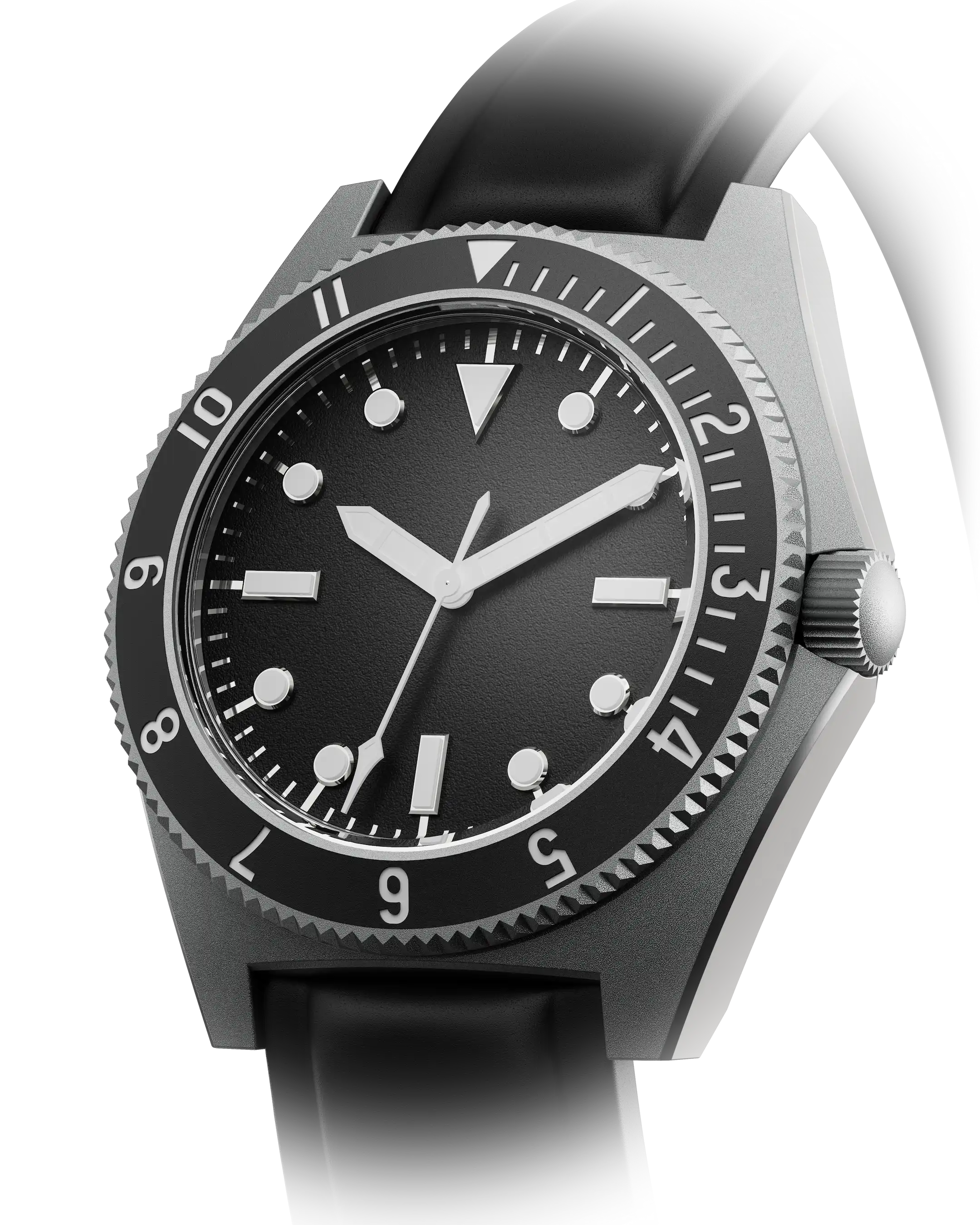 Benrus TYPE 1 MIL SPEC 39.5mm Black Dial Men's Watch T1MS-SS-B-395-01