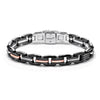 Baraka Men's 18K Rose Gold & Black Ceramic Bracelet with Black Diamonds
