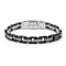 Baraka Men's 18K Rose Gold & Black Ceramic Bracelet with White Diamonds