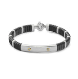 Baraka 18K yellow gold and ceramic diamond bracelet BR381201GILU