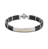Baraka 18K yellow gold ceramic diamond bracelet BR381301GILU