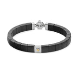 Baraka 18K yellow gold and black ceramic diamond bracelet BR382001GICN
