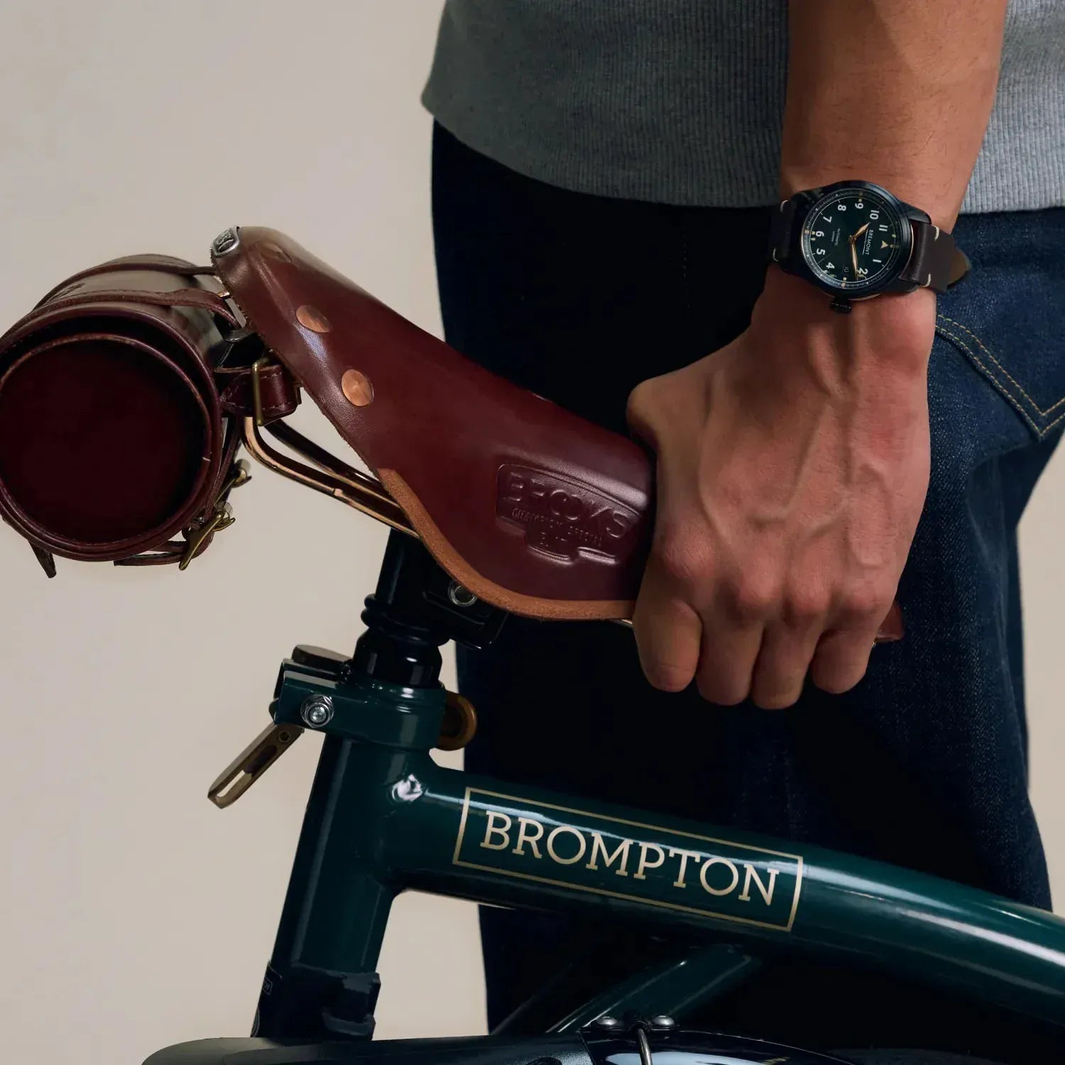 Bremont Bremont x Brompton x Cheaney 40mm Green Dial Men's Watch BROMPTON-CHEANEY-R-S