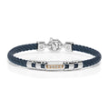 Baraka Men's 18K Rose Gold & Steel Cable Bracelet with White Diamonds (0.10 ct)