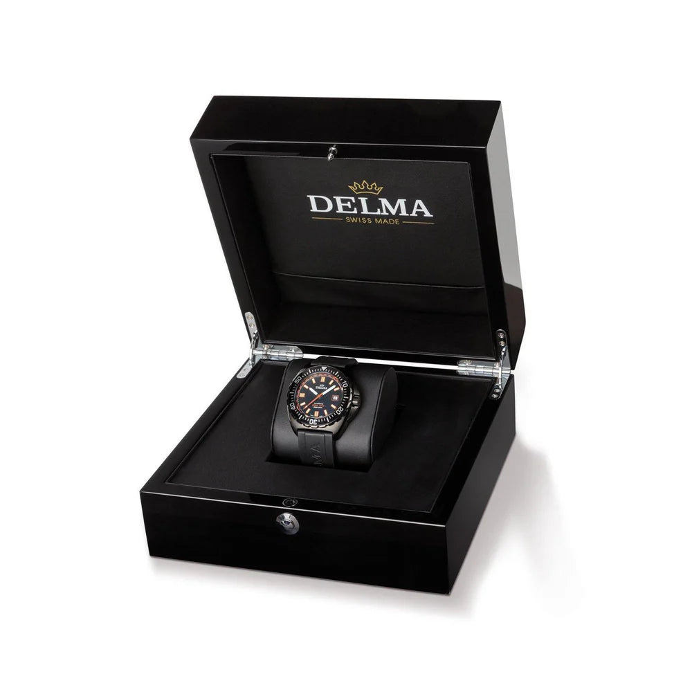 DELMA Shell Star Black Tag 44mm Black Dial Men's Watch 44501.670.6.031