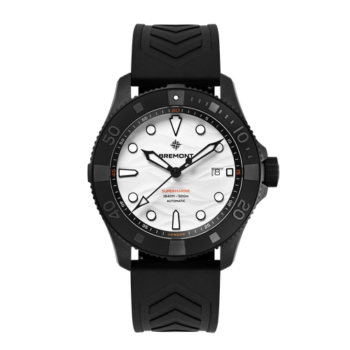 Bremont Supermarine Full Ceramic Polar White 43mm White Dial Men's Watch SM43-DT-BKCER-WH-R-S