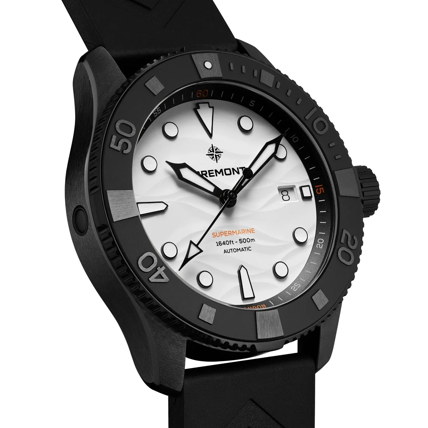 Bremont Supermarine Full Ceramic Polar White 43mm White Dial Men's Watch SM43-DT-BKCER-WH-R-S