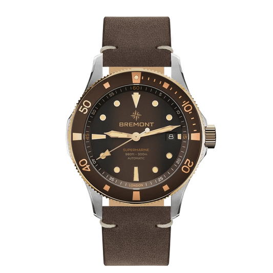 Bremont Supermarine 300M Date, Bi-Colour 40mm Brown Dial Men's Watch SM40-DT-BI-BR-L-S