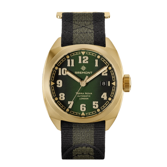 Bremont Terra Nova 40.5mm Date Bronze Green Dial Men's Watch TN40-DT-BZ-GN-N-S