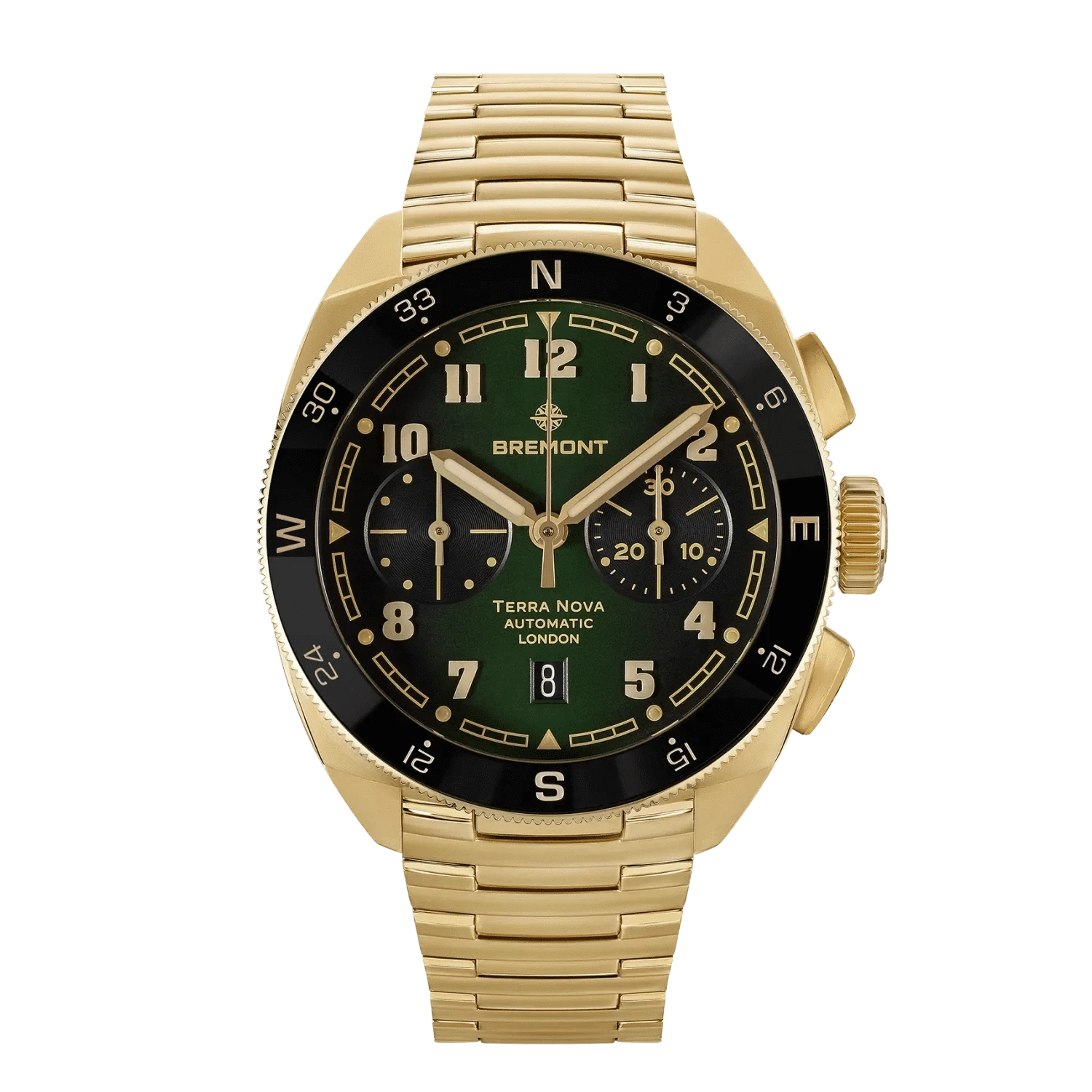 Bremont Terra Nova 42.5mm Chronograph Bronze Green Dial Men's Watch TN42-CHR-BZ-GN-B