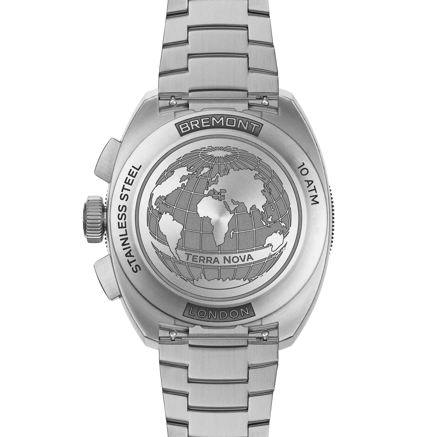 Bremont Terra Nova 42.5mm Chronograph Black Dial Men's Watch TN42-CHR-SS-BK-B