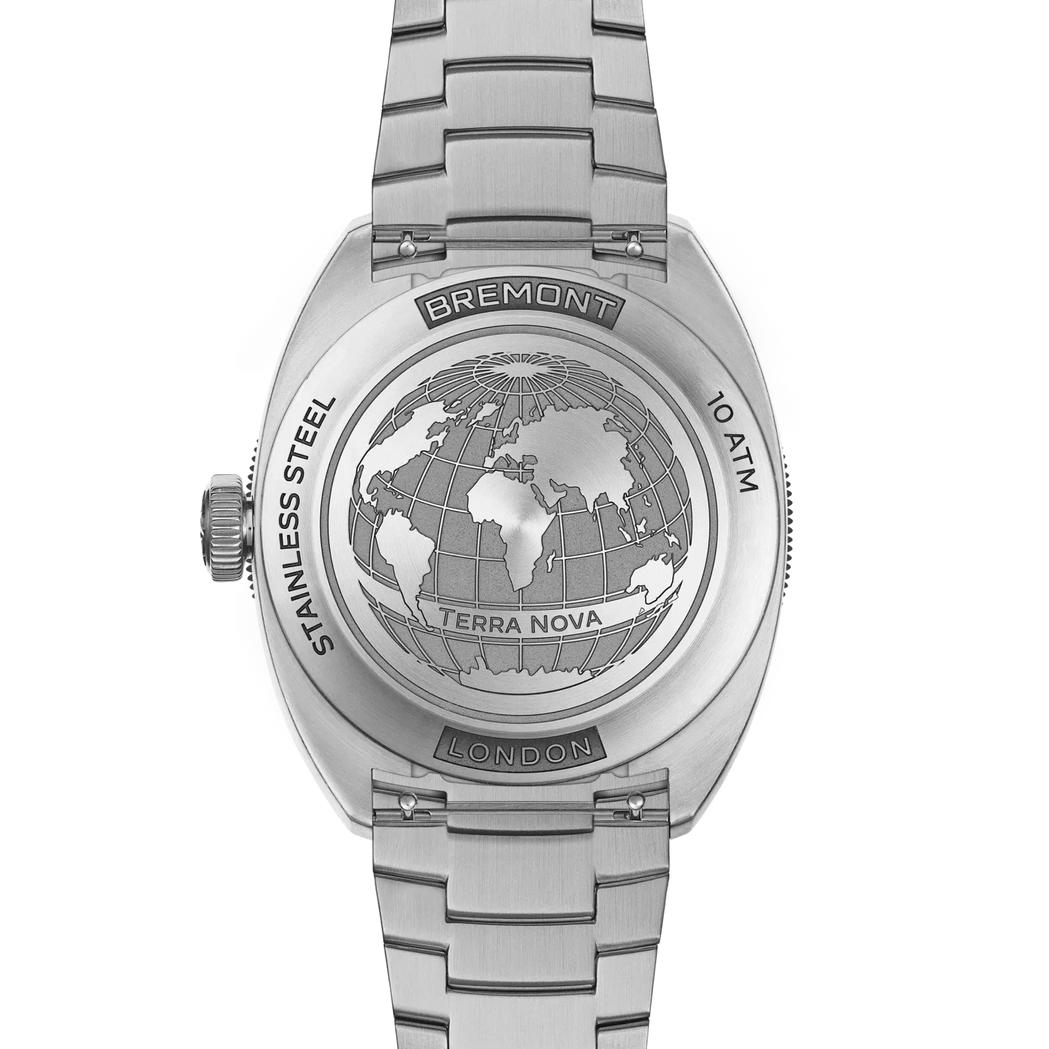 Bremont Terra Nova 40.5mm Turning Bezel Power Reserve Black Dial Men's Watch TN40-PWR-SS-BK-B