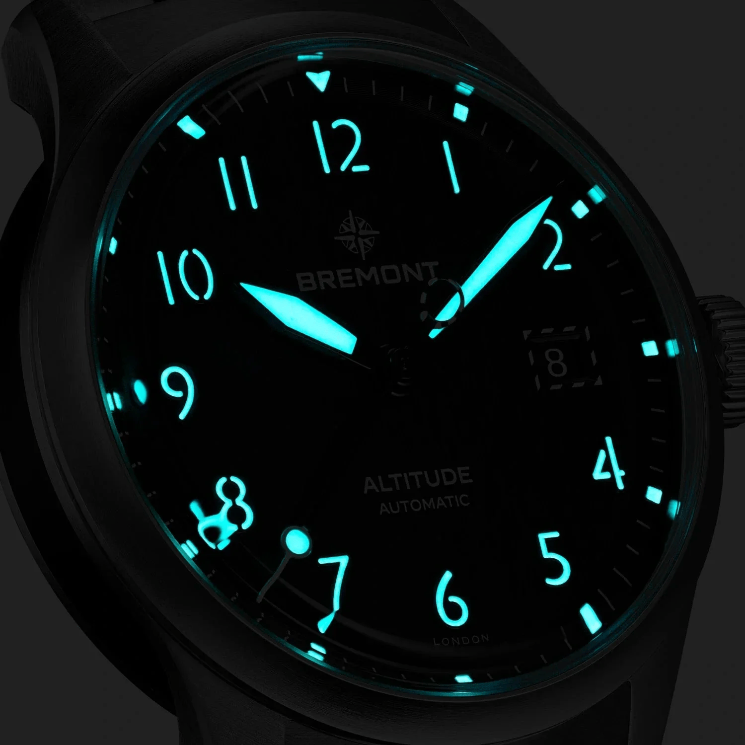 Bremont Altitude 39mm Date Black Dial Steel Men's Watch ALT39-DT-SS-BK-B