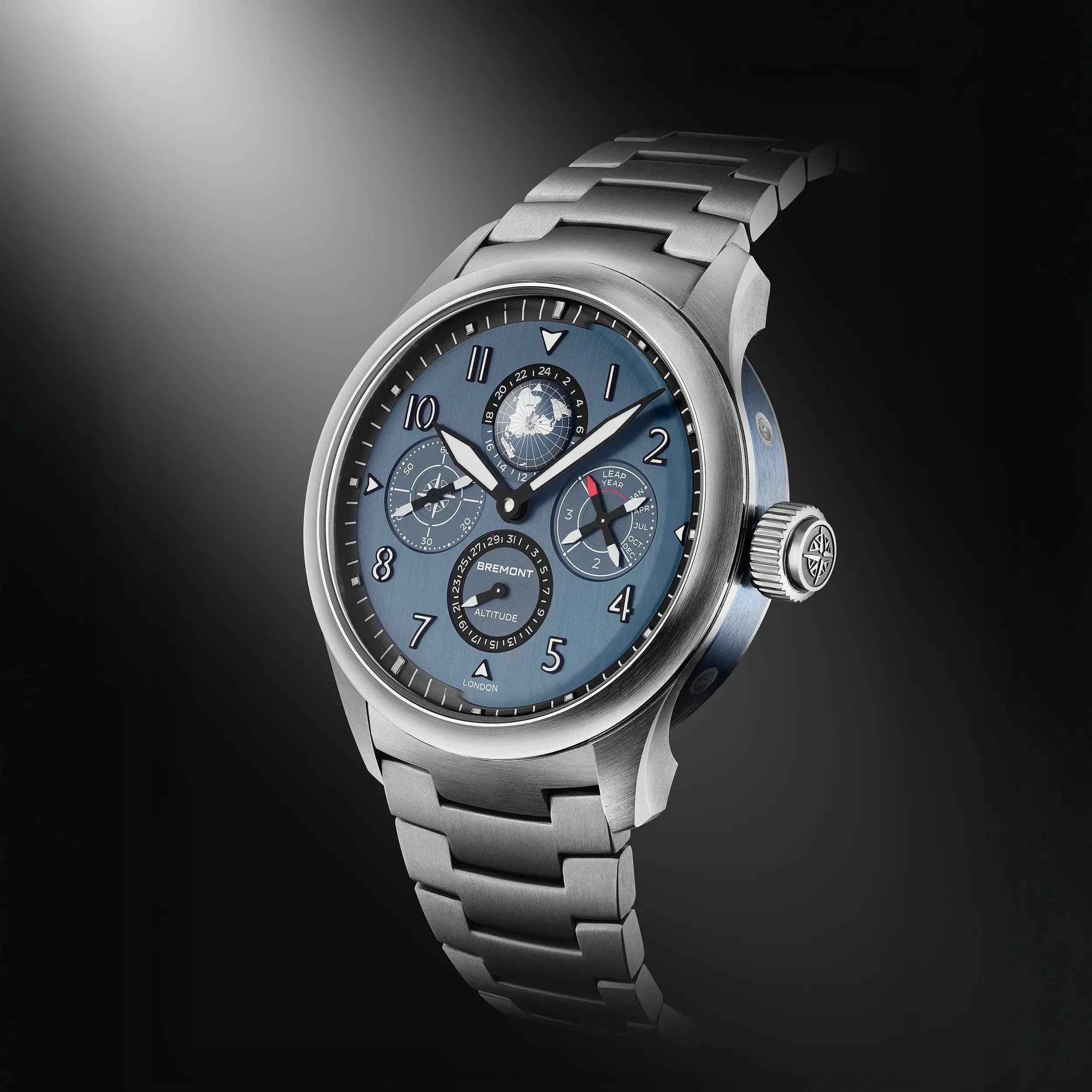Bremont Altitude Perpetual Calendar GMT 42mm Blue Dial Men's Watch ALT42-PER-TI-BL-B