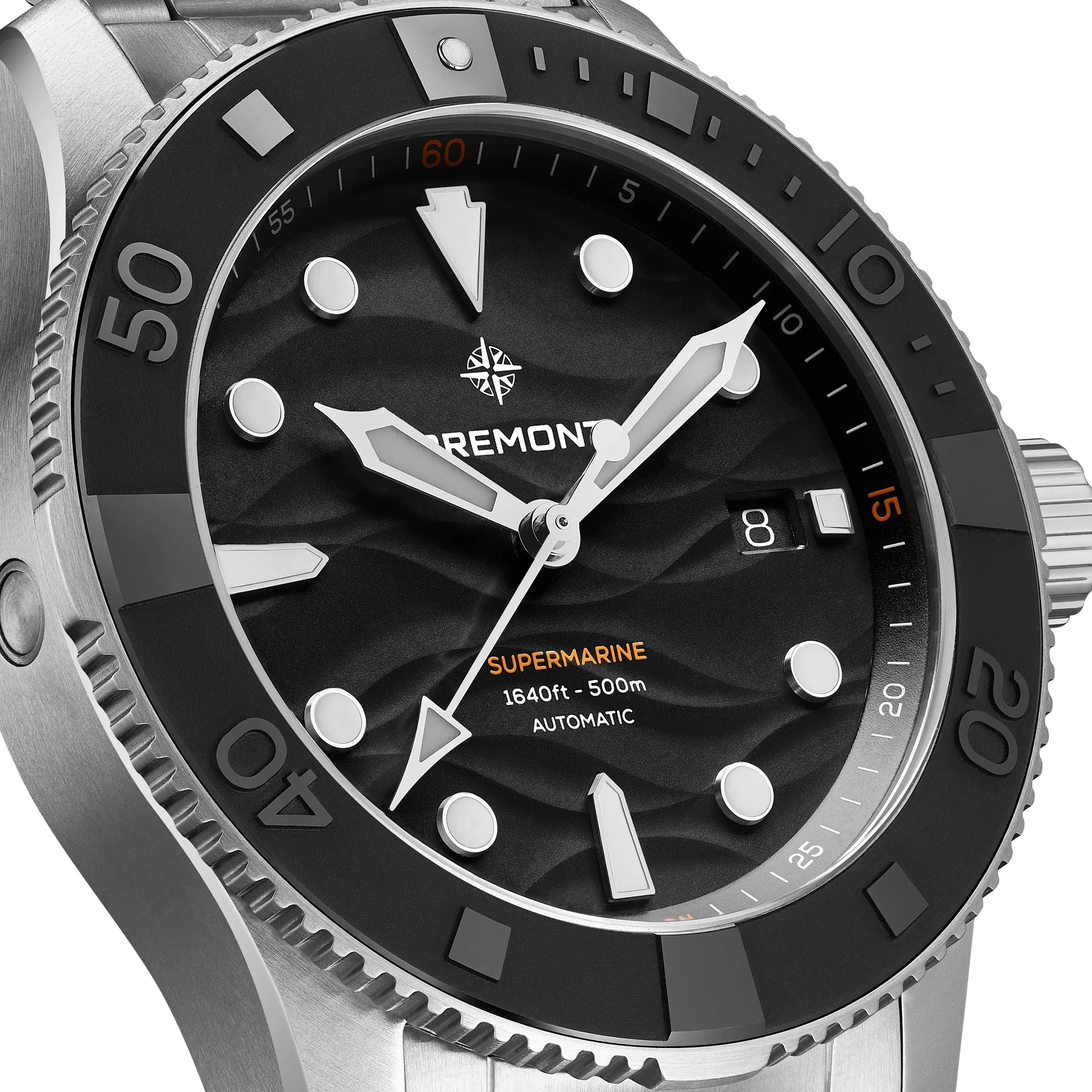 Bremont Supermarine 500M 43mm Black Dial Men's Watch SM43-DT-SS-BK-R-S